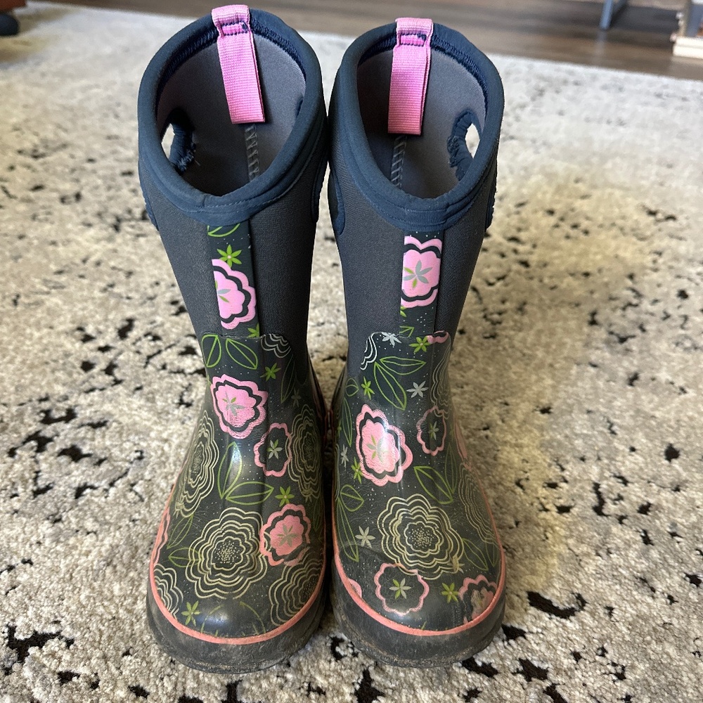 Bogs waterproof winter flower boots girls